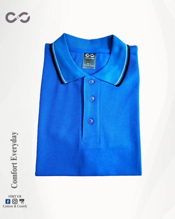 Premium Cotton Polo – Royal Blue