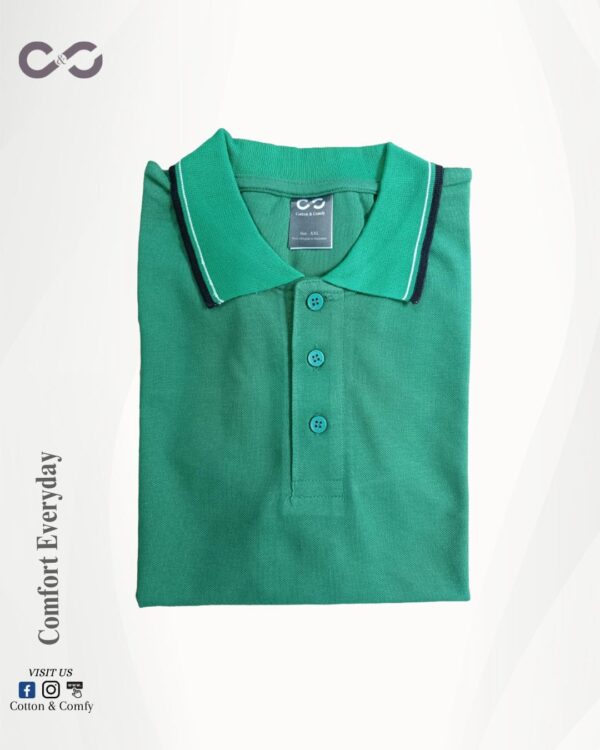 Premium Cotton Polo – Green