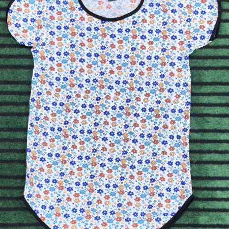 Long T-shirt Design – White Flower