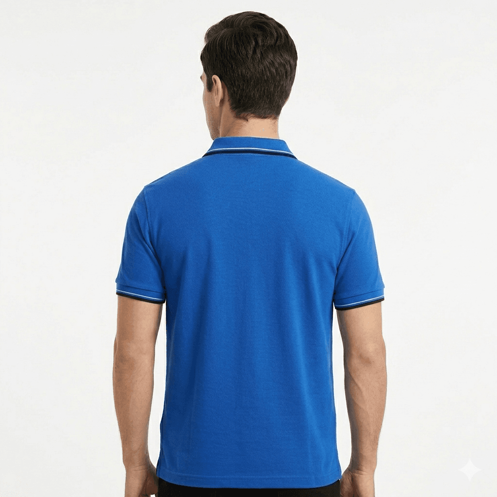 Premium Cotton Polo – Royal Blue - Image 6
