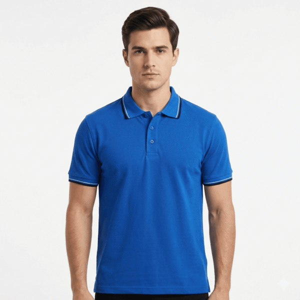 Premium Cotton Polo – Royal Blue