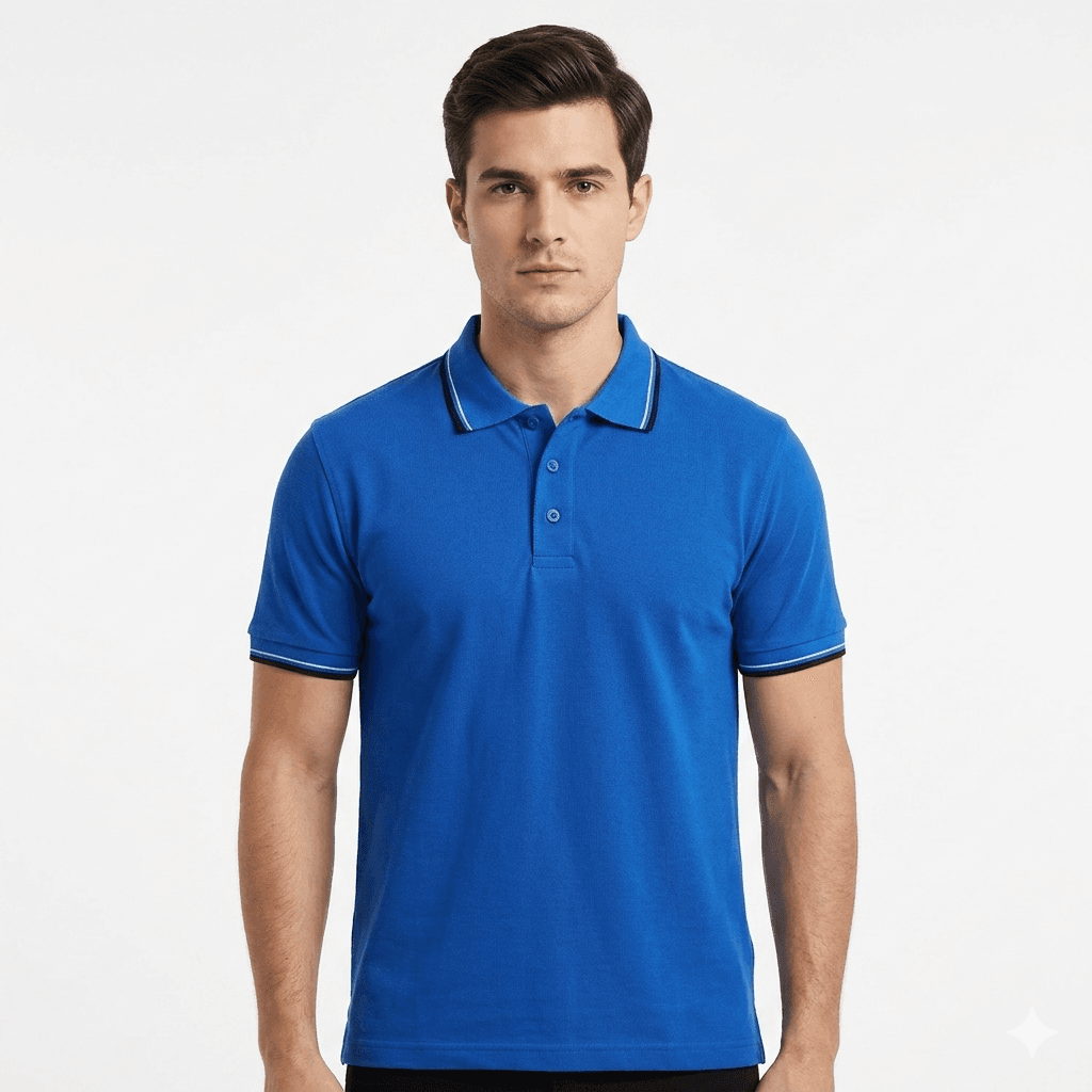 Premium Cotton Polo – Royal Blue