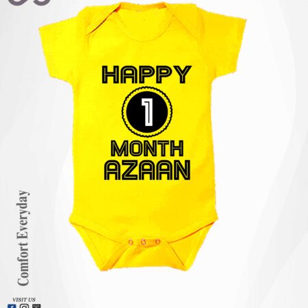 Customize – Romper –Happy 1Month Old Today