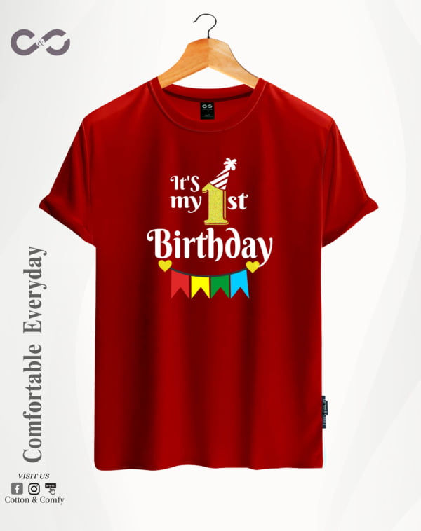 Customize - T-Shirt - It's 1st My Birthday