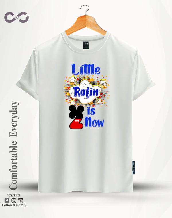 Customize - T-Shirt - Little Rafin Is 2 Now